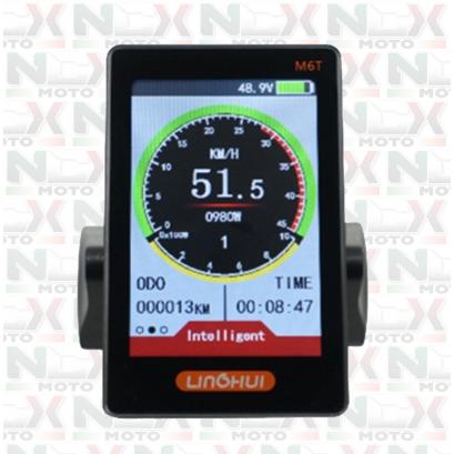 DISPLAY LCD PER E-BIKE 48V - NCX QUASAR 48 & RD8 - CON SUPPORTO MANUBRIO