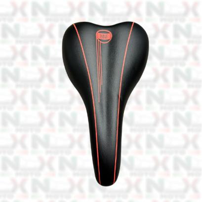 SELLA BICI FATBIKE NERO/ROSSO
